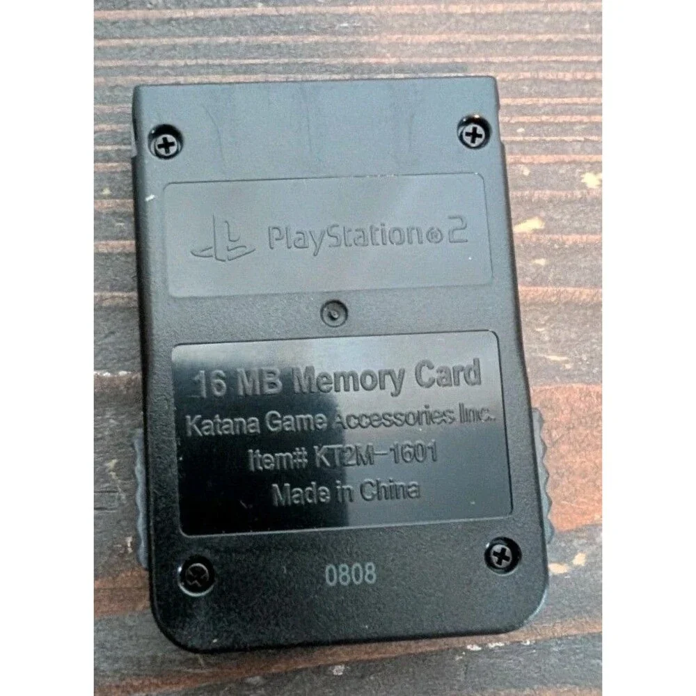 KATANA Black Playstation 2 PS2 MagicGate KT2M-1601 16MB Memory Card